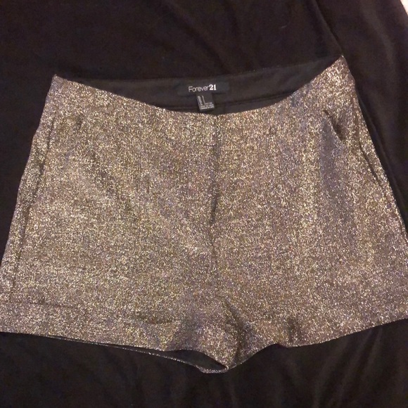 Silver Sparkly FOREVER 21 shorts